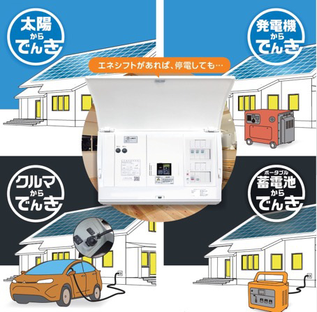 エネシフトが停電時に発揮する効果