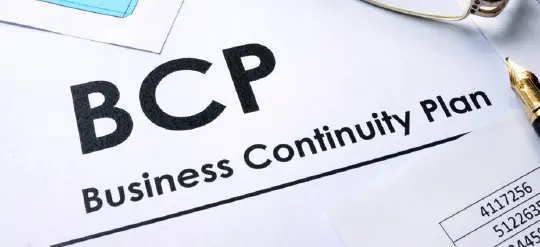 BCP（Business  Continuity Plan）（事業継続計画）の解説図